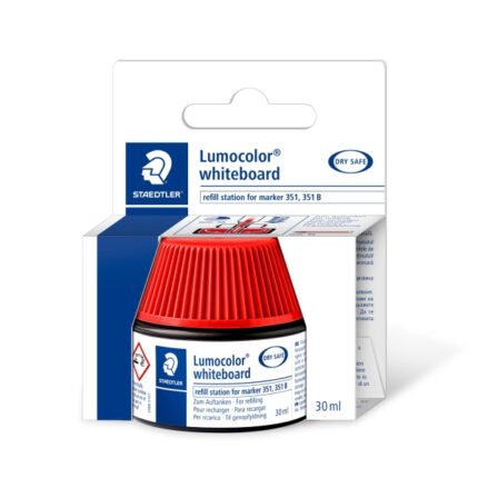 Staedtler Flacone di inchiostro per ricarica pennarello Lumocolor 351 - Capacità 30 ml - Colore rosso