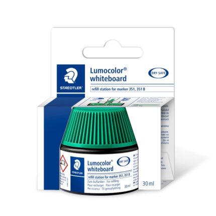 Staedtler Flacone di inchiostro per ricarica pennarello Lumocolor 351 - Capacità 30 ml - Colore verde
