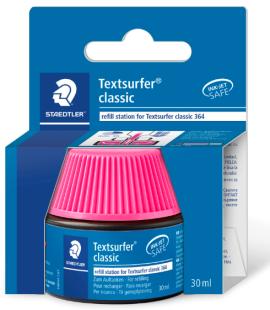 Staedtler Flacone di inchiostro per ricarica pennarello Textsurfer 364 - Capacità 30 ml - Colore rosa