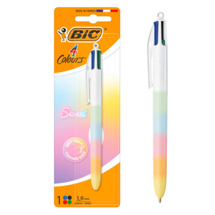 Bic 4 Colours Rainbow Sweet Penna a sfera retrattile - Punta media da 1