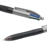 4 mm - Inchiostro a base di olio - Corpo nero con impugnatura - 4 colori