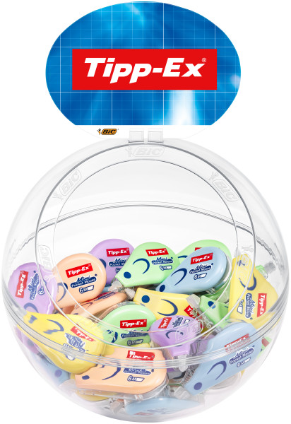 Tipp-Ex Mini Pocket Mouse Pastel Espositore con 40 nastri correttori 5 mm x 6 m - Resistente - Scrittura istantanea