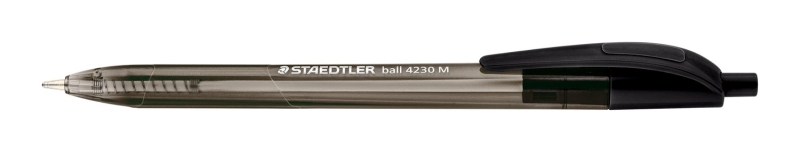 Staedtler 4230 M Penna a scatto - Punta 1 mm - Larghezza tratto media - Design triangolare - Colore nero
