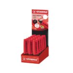 Stabilo Boss 70 Espositore con 15 pennarelli fluorescenti - Tratto tra 2 e 5 mm - Ricaricabile - Inchiostro a base d'acqua - Colore Rosso Reale
