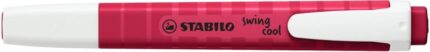 Stabilo Swing Cool Naturecolors Wildflower Pennarello fluorescente - Corpo piatto - Punta smussata - Tratto tra 1 e 4 mm - Inchiostro a base d'acqua - Antisecante - Colore rosso bordeaux