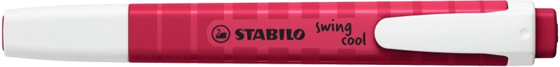 Stabilo Swing Cool Naturecolors Wildflower Pennarello fluorescente - Corpo piatto - Punta smussata - Tratto tra 1 e 4 mm - Inchiostro a base d'acqua - Antisecante - Colore rosso bordeaux