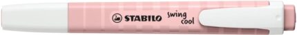 Stabilo Swing Cool Naturecolors Wildflower Pennarello fluorescente - Corpo piatto - Punta smussata - Tratto tra 1 e 4 mm - Inchiostro a base d'acqua - Antisecante - Colore Blush