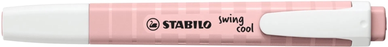 Stabilo Swing Cool Naturecolors Wildflower Pennarello fluorescente - Corpo piatto - Punta smussata - Tratto tra 1 e 4 mm - Inchiostro a base d'acqua - Antisecante - Colore Blush Stabilo Swing Cool Naturecolors Wildflower Pennarello fluorescente - Corpo piatto - Punta smussata - Tratto tra 1 e 4 mm - Inchiostro a base d'acqua - Antisecante - Colore Blush