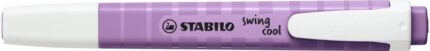 Stabilo Swing Cool Naturecolors Wildflower Pennarello fluorescente - Corpo piatto - Punta smussata - Tratto tra 1 e 4 mm - Inchiostro a base d'acqua - Antisecante - Colore lilla grigiastro