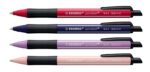 5 mm - Realizzate con l'87% di bioplastica - Impugnatura antiscivolo - Ricaricabili - Inchiostro blu - Colori assortiti