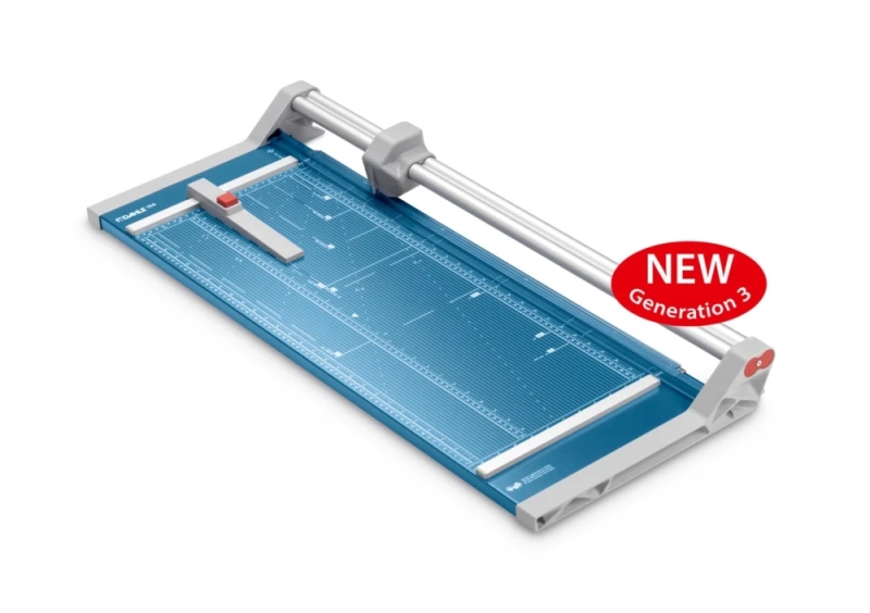 Dahle 554 Taglierina professionale a rullo formato A2 - Capacità 20 fogli - Lunghezza di taglio 720 mm - Lama circolare autoaffilante in acciaio