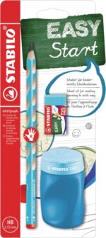 Stabilo Easygraph Pack con matita a grafite + temperino con serbatoio + gomma - Minetta HB da 3