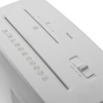 Hama Prime M50Cd-W Distruggidocumenti manuale - 220 W - 13 L - Distrugge fino a 6 fogli - 2,5 m/min - Micro-Cut P-5 - Adatto a CD/DVD - Distrugge bande magnetiche e tessere - 31 x 16,4 x 38 cm - Colore bianco - immagine 4