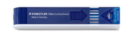 Staedtler Mars Lumochrom 204 Confezione con 12 mine da disegno - Mina da 2 mm - Lunghezza 130 mm - Colore blu