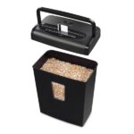 Hama Prime M80 Distruggidocumenti manuale - 400 W - 20 L - Distrugge fino a 9 fogli - 2 m/min - Micro-Cut P-5 - Adatto a CD/DVD - Distrugge nastri magnetici e tessere - 32,5 x 20,8 x 42 cm - Colore nero - immagine 5