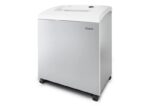Dahle 114 Distruggidocumenti manuale a strisce P-2 - Distrugge fino a 35 fogli - Capacità del cestino 140 L - Ruote girevoli - Colore grigio - immagine 2