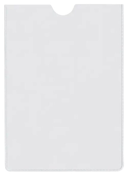 Esselte Confezione da 100 porta tesserini Dimensioni 82x122 mm 80Q 140 micron - PVC trasparente Finitura liscia