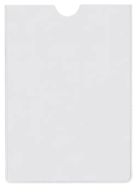 Esselte Confezione da 100 porta tesserini Dimensioni 82x122 mm 80Q 140 micron - PVC trasparente Finitura liscia