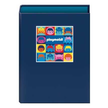 Dohe Playmobil Raccoglitore a 4 anelli misti da 40 mm - Formato Folio - Copertina in cartone rivestito plastificato