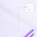 Milan Sunset Quaderno a spirale Formato A4 Quadretti 5x5 mm - 120 fogli da 95 g/m² - Microperforato, 4 fori e strisce colorate - immagine 3