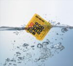 Casio WM-320T Calcolatrice da tavolo a 12 cifre - Tastiera rimovibile e lavabile IP54 - Display grande - Simboli di comando delle funzioni - Alimentazione solare e a batterie - Colore giallo/nero - immagine 5