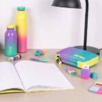 Milan Sunset Taccuino incollato formato A4 griglia 5x5 mm - 48 fogli da 95 g/m² microperforati - Colore Giallo/Rosa - immagine 2