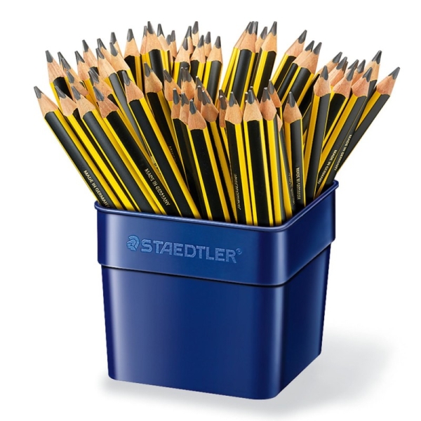 Staedtler Noris 119 Jumbo Cubo Espositore con 72 Matite di Grafite Triangolari - Mina HB2 Ultra Resistente da 4 mm - Legno da Foreste Sostenibili Staedtler Noris 119 Jumbo Cubo Espositore con 72 Matite di Grafite Triangolari - Mina HB2 Ultra Resistente da 4 mm - Legno da Foreste Sostenibili