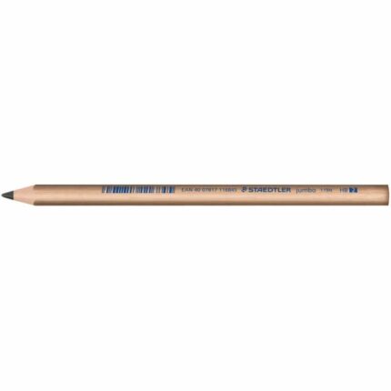 Staedtler Noris Natural 119 Jumbo Matita di grafite triangolare HB 4 mm - Legno certificato FSC - Corpo in legno naturale