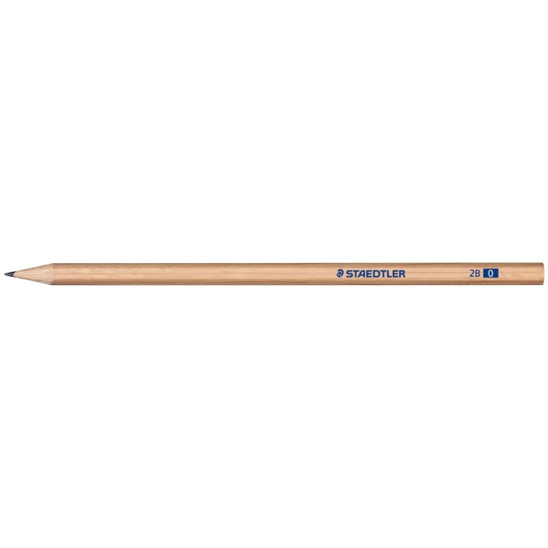 Staedtler Noris Natural 130 Matita di grafite esagonale 2B - Legno certificato FSC - Corpo color legno naturale