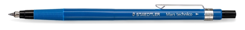 Staedtler Mars Technico 788 Portamine 2 mm HB - Temperino incorporato - Clip metallica - Colore blu