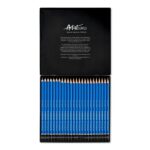Staedtler Mars Lumograph 100 Astuccio in metallo con 24 matite di grafite di diverse durezze - Elevata resistenza alla rottura - Legno proveniente da foreste certificate - immagine 2