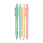 Alpino Soft Touch Pastel Espositore con 24 penne a sfera retrattili - Punta da 1 mm - Tocco morbido - Inchiostro blu - Colori pastello assortiti - immagine 2