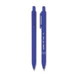 Alpino Soft Touch Penna a sfera a scatto - Punta 1 mm - Tocco morbido - Inchiostro blu - Colore blu