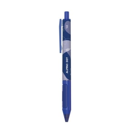 Alpino Dot Penna a sfera a scatto - Punta da 1 mm - Impugnatura morbida - Colore blu