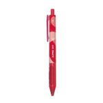 Alpino Dot Penna a sfera a scatto - Punta da 1 mm - Impugnatura morbida - Colore rosso