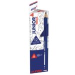 Alpino Junior Trimax Confezione da 12 matite di grafite HB triangolari jumbo - Corpo spesso 10 mm - Spazio per il nome