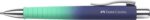 Faber-Castell Poly Ball Flow Edition Buzzing Blue Penna a sfera a scatto XB - Forma triangolare ergonomica - Morbida al tatto - Colore blu/turchese sfumato - immagine 2