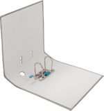 Elba Rado Top Raccoglitore a leva largo - Formato A4 - Angolari metallici - Portacartellini con etichetta sul dorso - Copertina in polipropilene - Anello in alluminio - Colore grigio - immagine 3