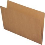 Fade Cartelline semplici - Formato A4 - Cartoncino Kraft da 170 g/m² - Certificato Ecolabel - Colore marrone