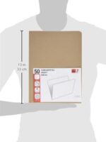 Fade Cartelline semplici - Formato A4 - Cartoncino Kraft da 230 g/m² - Certificato Ecolabel - Colore marrone - immagine 2
