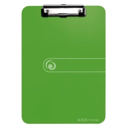 Raccoglitore con clip Herlitz - Formato A4 - Clip metallica - Capacità fino a 80 fogli - Colore verde