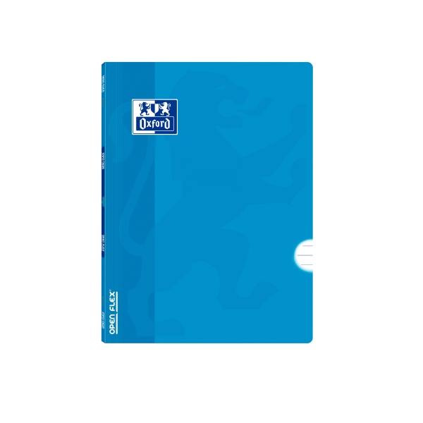 Quaderno rilegato Oxford - Formato A5+ - 48 fogli - Righe orizzontali a 1 linea con margine - Copertina in plastica - Anti-trasferimento dell'inchiostro - Colore turchese