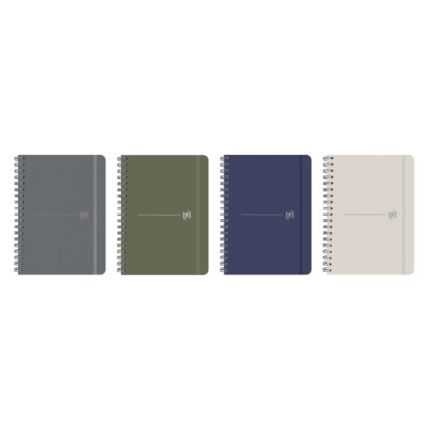 Quaderno a spirale Oxford - Formato B5 - 96 fogli a puntini - Copertina estraibile - Colori assortiti