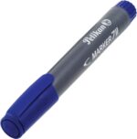 Pelikan 711F Pennarello permanente - Punta in fibra rotonda e spessa - Asciugatura rapida - Resistente all'acqua - Colore blu - immagine 2