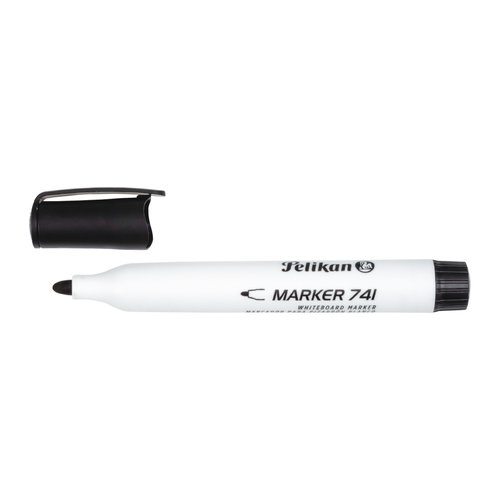 Pelikan 741F Pennarello per lavagna bianca - Punta da 2 mm - Cappuccio antisecchezza - Cancellabile a secco - Colore nero Pelikan 741F Pennarello per lavagna bianca - Punta da 2 mm - Cappuccio antisecchezza - Cancellabile a secco - Colore nero