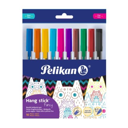 Pelikan Hang Stick Confezione da 10 penne a sfera - Tratto da 0