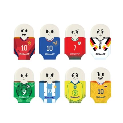 Pelikan Squeezy Sports Gomma da cancellare - Tema Coppa del Mondo FIFA 2026 - Colori assortiti