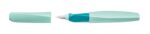 Pelikan Twist Penna Stilografica - Punta M - Ambidestra - Sezione Triangolare Trasversale - Include 2 Cartucce d'Inchiostro - Colore Menta - immagine 4