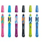 Pelikan Griffix Espositore con 12 penne stilografiche per destrimani - Pennino in acciaio inossidabile - 3 punti di presa con indicatore - Ergonomica - Cappuccio protettivo - Colori assortiti - immagine 2