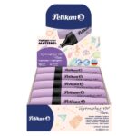 Pelikan Textmarker 490 Evidenziatore fluorescente - Ergonomico - A base d'acqua - Punta smussata con 3 larghezze di tratto - Colore lavanda - immagine 2